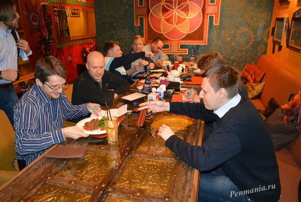 Встреча клуба приверженцев письма перьевой ручкой в Москве, 15 апреля 2015