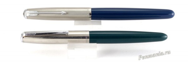 Перьевые ручки Parker 51 (синий корпус) и Parker 21 (зеленый корпус) (США)